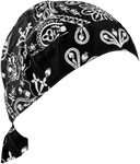ZAN HEADGEAR Road Hog Flydanna® Headwrap - Black Paisley ZSG101