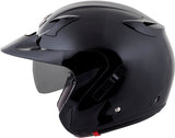 Exo Ct220 Open Face Helmet Gloss Black 2x