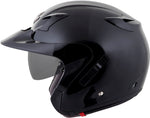 Exo Ct220 Open Face Helmet Gloss Black Xl