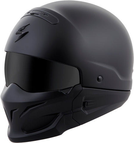 Covert Open Face Helmet Matte Black Xl