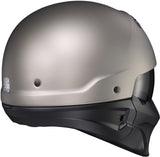 Covert Open Face Helmet Titanium W/ Evo Mask Md