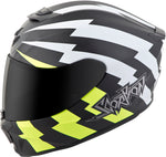 Exo R420 Full Face Helmet Tracker White/Neon Lg