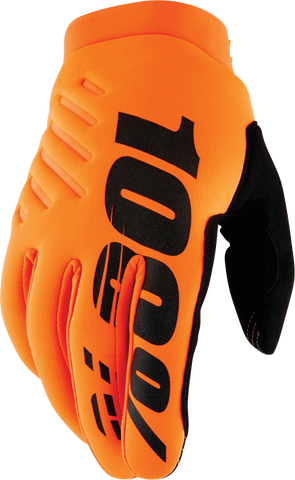 Brisker Youth Gloves Fluo Orange/Black Md