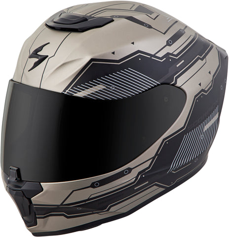 Exo R420 Full Face Helmet Techno Titanium Lg