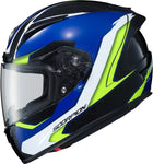 Exo R2000 Full Face Helmet Hypersonic Blue/Hi Vis Md