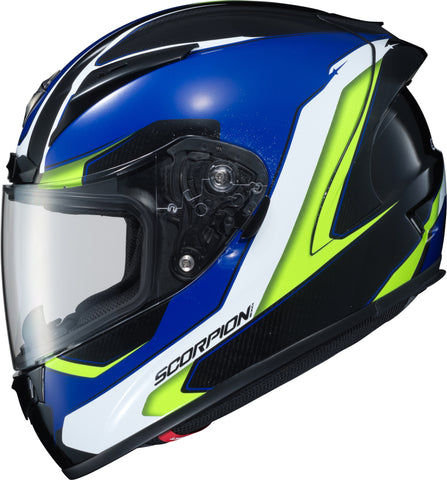 Exo R2000 Full Face Helmet Hypersonic Blue/Hi Vis Xs
