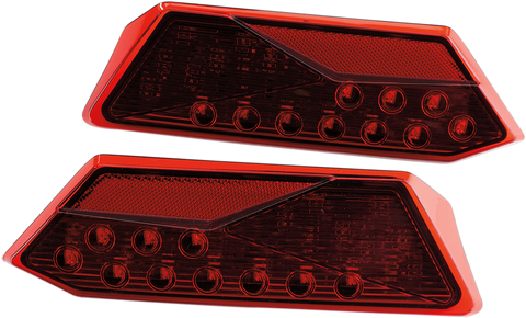 MOOSE UTILITY LED Tail Lights - RZR1000 - Red 100-3385-PU