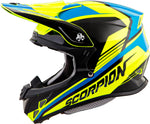Vx R70 Off Road Helmet Ascend Neon/Blue Lg