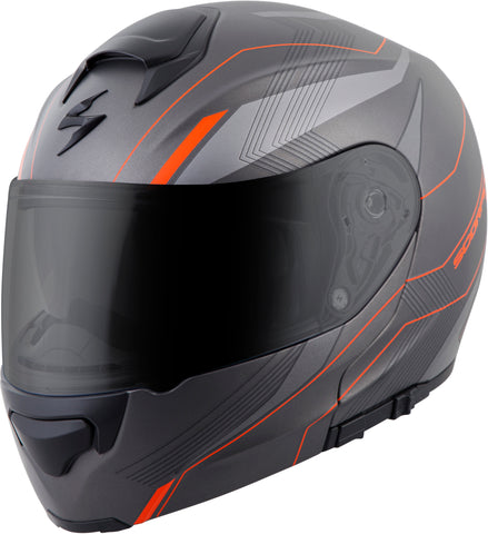 Exo Gt3000 Modular Helmet Sync Grey/Orange Xs