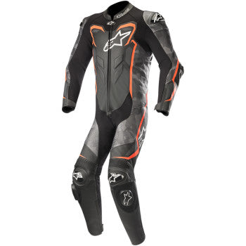 ALPINESTARS GP Plus Camo 1-Piece Leather Suit - Black/Charcoal/Red - US 38 / EU 48 3150718-994-48