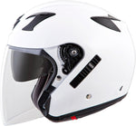 Exo Ct220 Open Face Helmet Gloss White Xs