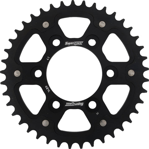 Rear Stealth Sprocket Alu/Stl 41t 525 Blk Kaw