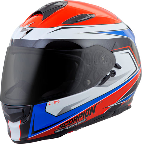 Exo T510 Full Face Helmet Tarmac Red/Blue Xs