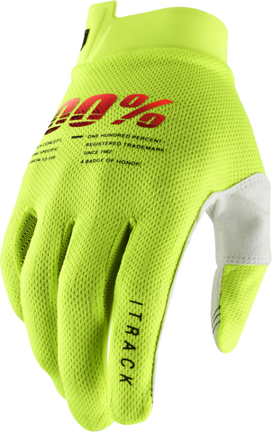 Itrack Youth Gloves Fluo Yellow Xl