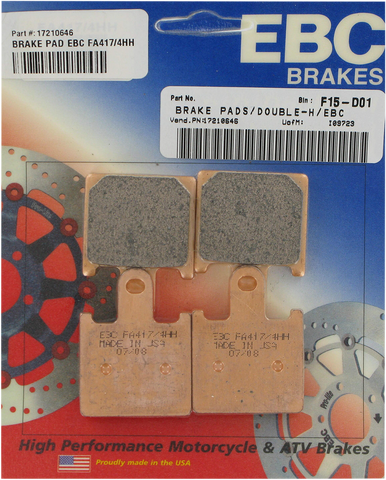 EBC HH Brake Pads - FA417/4HH FA417/4HH