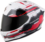 Exo R420 Full Face Helmet Techno White/Red Xs