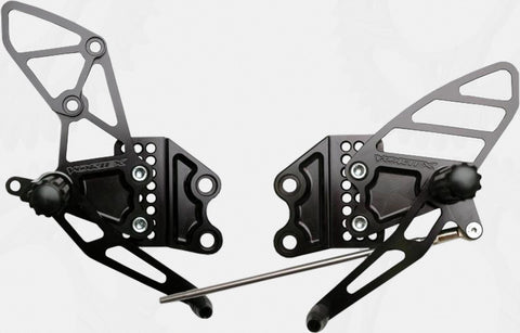 Rear Set Complete Blk Kaw