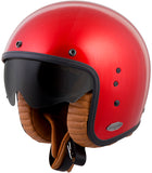 Bellfast Open Face Helmet Candy Red Md