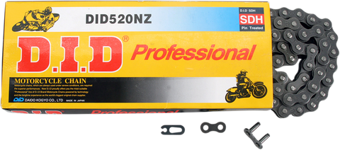 DID 520 NZ - High-Performance Motorcycle Chain - B/B - 120 Links 520NZ-120