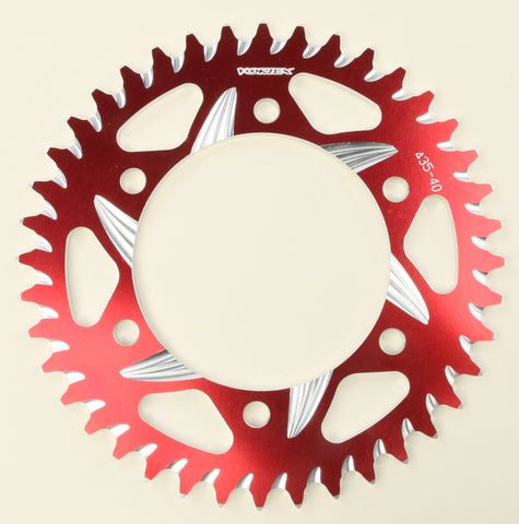 Rear Cat5 Sprocket Aluminum 40t 520 Red Kaw/Suz/Yam