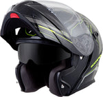 Exo Gt920 Modular Helmet Satellite Neon 3x