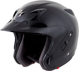 Exo Ct220 Open Face Helmet Gloss Black Lg