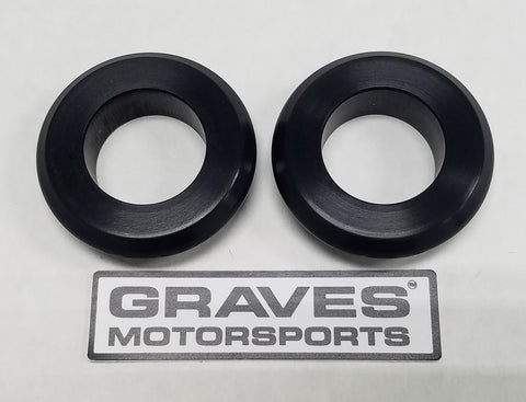 Graves Motorsports WORKS Kawasaki ZX-6R Front Wheel Captive Spacers Kit