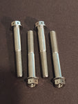 CTR GR5 Titanium Brake Caliper Bolts, drilled for safety wire. 4pc Set
