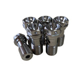 CTR Titanium Brake Banjo Bolts, Drilled for safety wire. M10x1.0 / M10x1.25