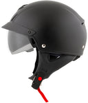 Exo C110 Open Face Helmet Matte Black Lg