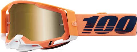 Racecraft 2 Goggle Coral Mirror True Gold Lens