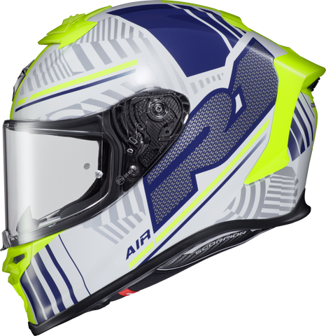 Exo R1 Air Full Face Helmet Juice White/Blue Md