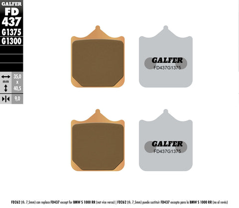 Brake Pads Sintered Ceramic Fd437g1375