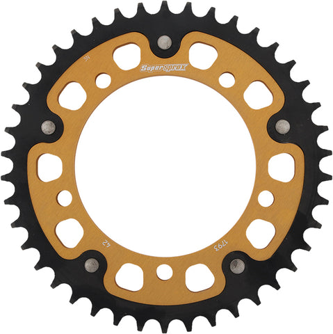 Rear Stealth Sprocket Alu/Stl 42t 520 Gld Hay/Suz/Tri