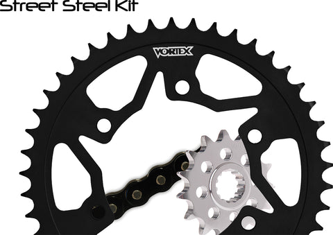 Sprocket/Chain Kit Stl/Stl 14/43t Sil Sx3 520 110l Blk