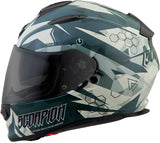Exo T510 Full Face Helmet Cipher Green Sm