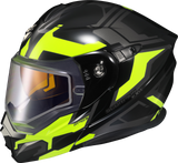 Exo At950 Helmet Ellwood Gloss Black/Hi Vis Lg (Dual)