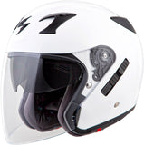 Exo Ct220 Open Face Helmet Gloss White Xs