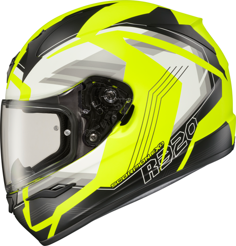 Exo R320 Full Face Helmet Hudson Hi Vis Lg