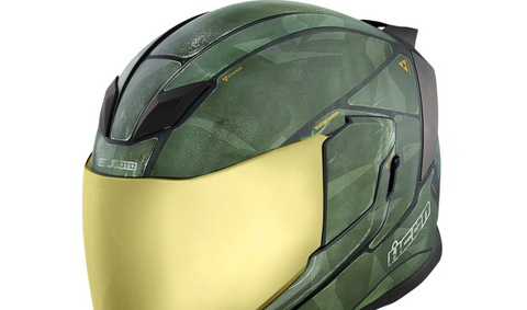 ICON Airflite™ Helmet - Battlescar 2 - Green - Large 0101-11271