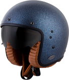 Bellfast Open Face Helmet Metallic Blue 2x