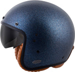 Bellfast Open Face Helmet Metallic Blue Lg
