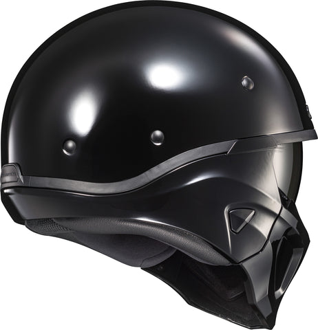 Covert X Open Face Helmet Gloss Black Lg