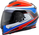 Exo T510 Full Face Helmet Tarmac Red/Blue Sm