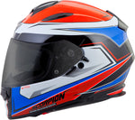 Exo T510 Full Face Helmet Tarmac Red/Blue Md