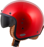 Bellfast Open Face Helmet Candy Red Sm