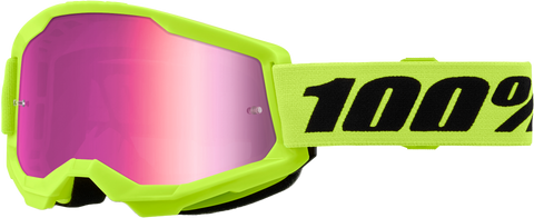 Strata 2 Goggle Neon Yellow Mirror Pink Lens