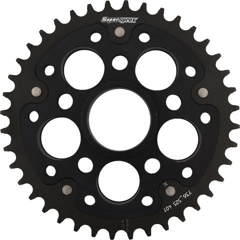 Rear Stealth Sprocket Alu/Stl 40t 525 Blk Duc