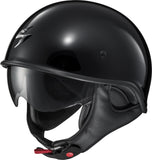 Exo C90 Open Face Helmet Gloss Black Lg