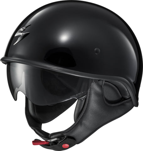 Exo C90 Open Face Helmet Gloss Black Sm
